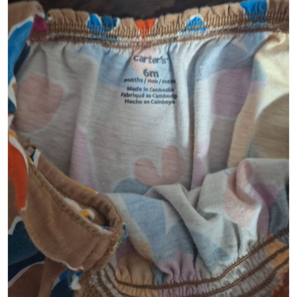 Carter's 6m Floral Print Baby Girl Romper - Picture 2 of 2